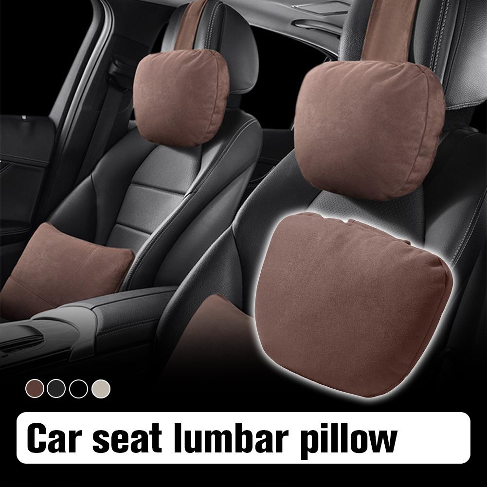 Universal Car Headrest Pillow For Most Vehicles 4 Seasons Neck & Back Support With Lumbar Cushion Automotive Interior Access