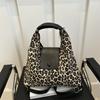 High Value Large Capacity Tote Bag Women's 2025 New Trendy Fashion Retro Leopard Print Shoulder Bag Multi-functional Backpack