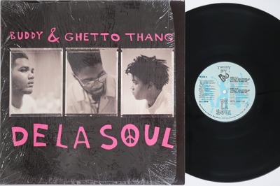 12-дюймовая пластинка DE LA SOUL Buddy Ghetto Thang TB943 Tommy Boy 1989 US Rap HipHopRB Б/у