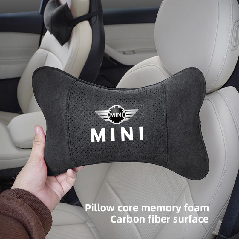 MINI Car Headrest Memory Foam Neck Pillow Accessories For BMW MINI WORKS One Cooper JCW R60 R59 R58 R57 R56 R55 R53 R52 F55 F56
