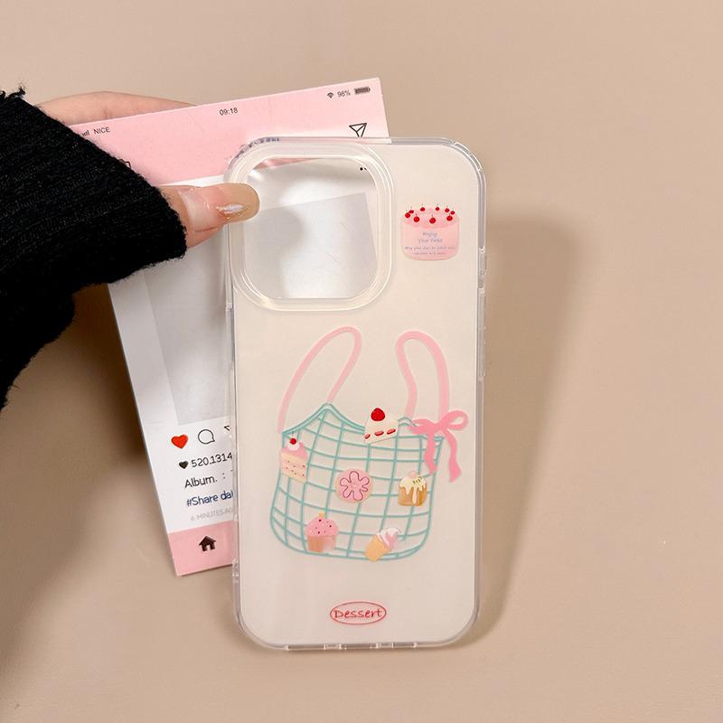Чехол для телефона IMD для iPhone 11 13 16 Pro Max Чехол для iPhone 13 14 15 Pro Max 12 13 Pro Max 13 Pro 14 Pro Мультяшный милый цветок животное Ударопрочный износостойкий