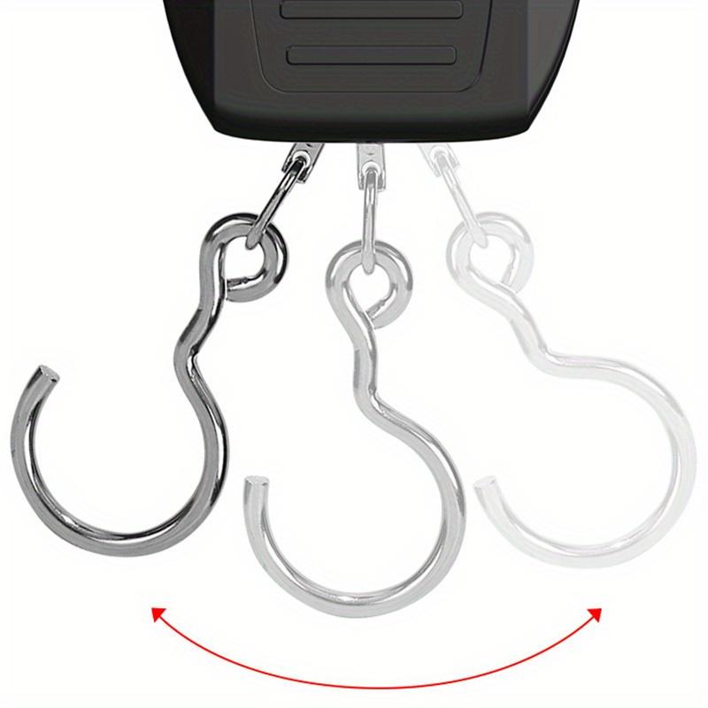 1 шт. Прочные цифровые подвесные весы с большим ЖК-дисплеем с подсветкой - грузоподъемность 132 фунта/60 кг, идеально подходят для рыбалки, багажа и почтовых отправлений, работают от батареек