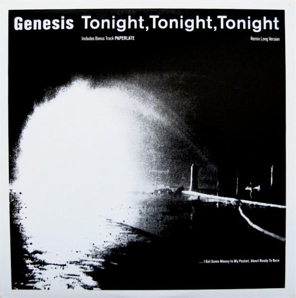 12-дюймовая пластинка GENESIS Tonight Tonight Tonight VocalRe 086722 ATLANTIC 1987 США Рок Б/у