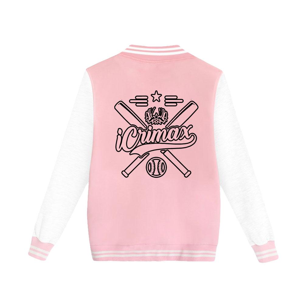 Новые женские мужские куртки куртка-бомбер Icrimax бейсбольная куртка свободного покроя хип-хоп верхняя одежда для пар колледжа одежда