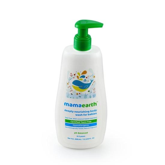 Mamaearth Deeply Nourishing Natural Baby Wash (400 Ml, 0-5 Yrs)