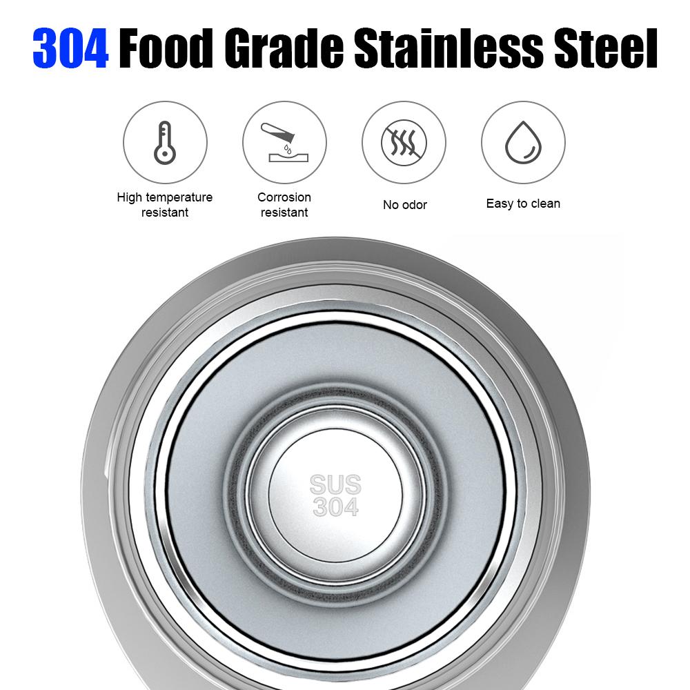 Heat Preservation LCD Display Electric Kettle Water Warmer Bottle Portable Car Heating Cup 12V/24V Stainless Steel 450ML