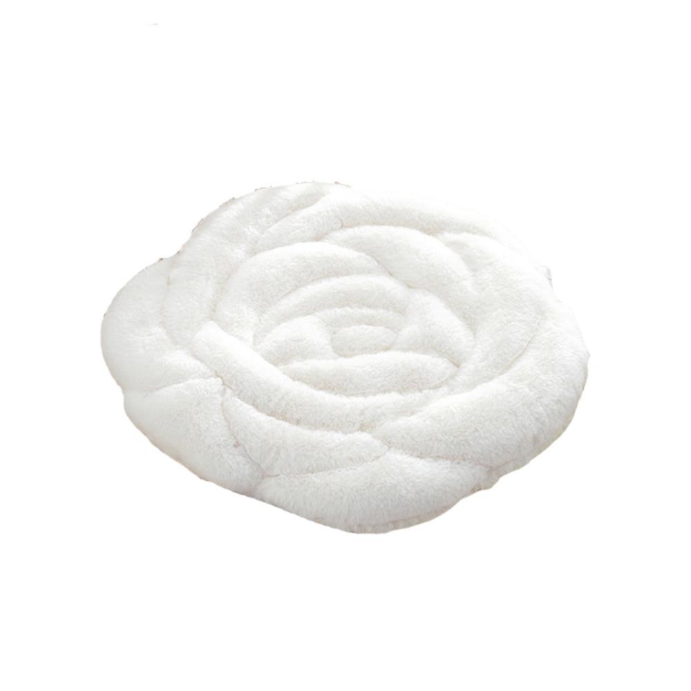 Thickened Rose Shaped Chair Cushion Quilted Tatami Sofa Cushion Practical Seat Cushion Office