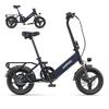 HillMiles Mile 1 Folding E-Bike: 250W, 60km Range, 14" Tires, 23kg, Lightweight, - Urban Commuting