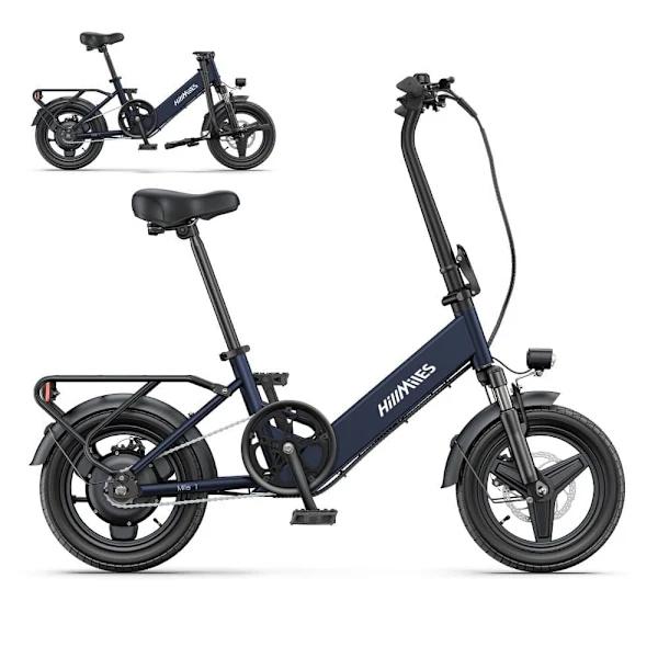 HillMiles Mile 1 Folding E-Bike: 250W, 60km Range, 14" Tires, 23kg, Lightweight, - Urban Commuting