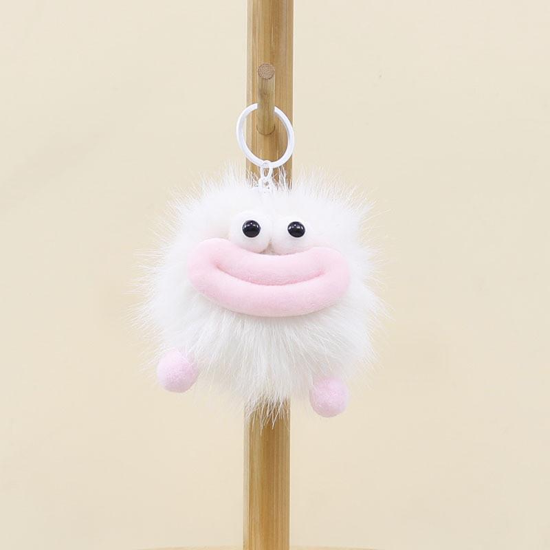 Plush Stuffed Animal Keychain With Big Mouth Design For Bag Bag Ornament