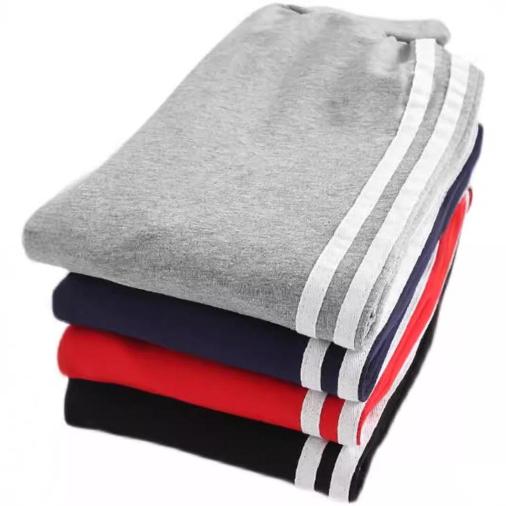 Хлопковые спортивные штаны для мальчиков на весну и осень - Повседневные длинные брюки для детей, в стиле школьной формы.