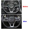 For Nissan Qashqai J11 X-trail T32 2017  Car Interior Decorate Refit Steering Wheel Switch Button Frame Cover Trim