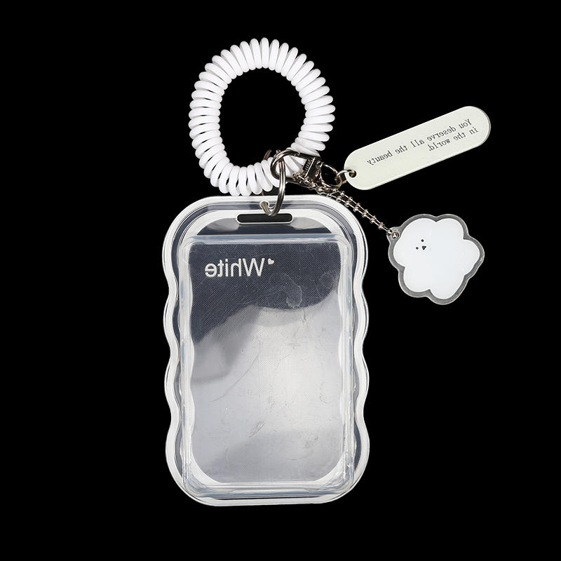 Креативный дизайн Kpop держатель для фотокарточек Прозрачный держатель для карточек Брелок для фото чехлы для автобусных карточек Чехол для студенческих карточек Защитник для фотографий