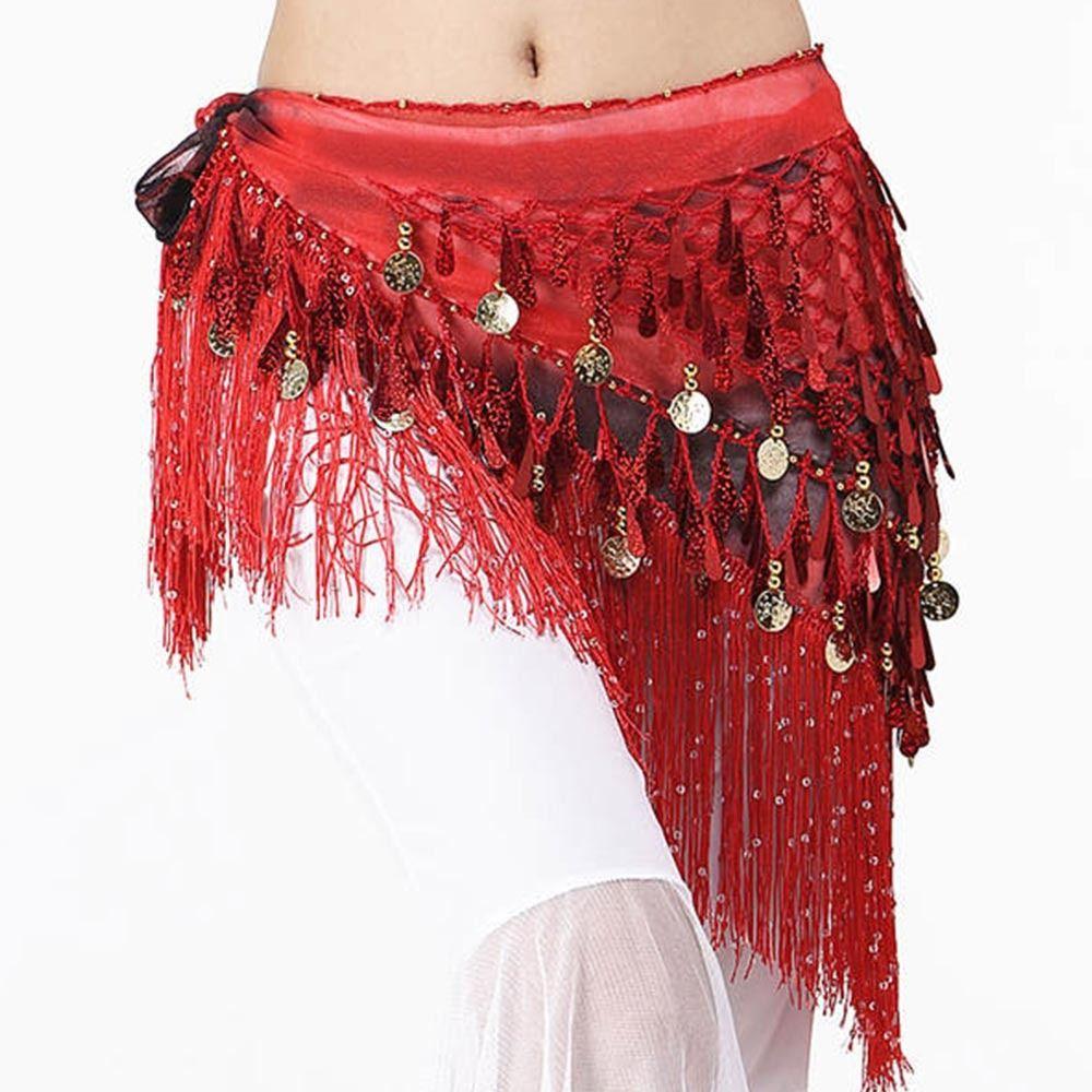For Thailand/India/Arab Show Costumes Tassels Belly Dance Belt Hip Scarf Waist Chain Dancer Skirt