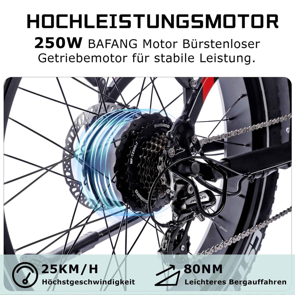 Электровелосипед JOBOBIKE Robin 26'' для взрослых 250 Вт мотор Bafang 48В13Ач