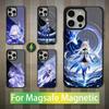 Genshin Impact Skirk Игра Для iPhone 15,Mini,13,Max,11,12,Pro,16,17,14,Plus,Для Magsafe,Магнитный Чехол для Беспроводной Зарядки