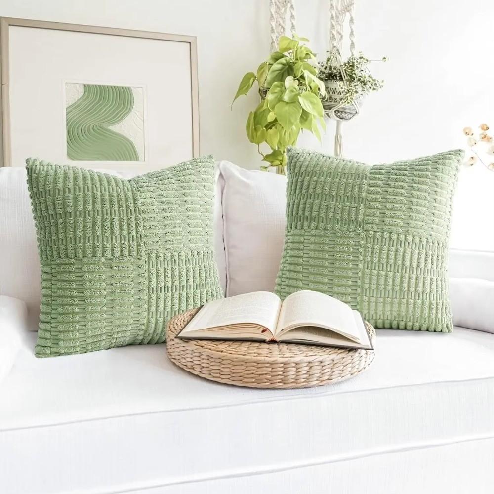 Super Soft Corduroy Pillow Cover Solid Color Wear Resistant Throw Pillow Covers Textured Thickened Pillowslip Couch Sofa