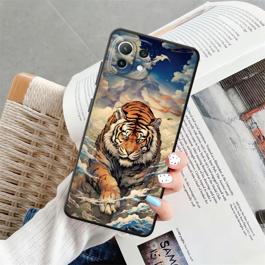Чехол для телефона Funda для Xiaomi Mi 14 11 12X 10T 13 Lite 12T Pro 12 15 Pro 11T Крутой Тигр