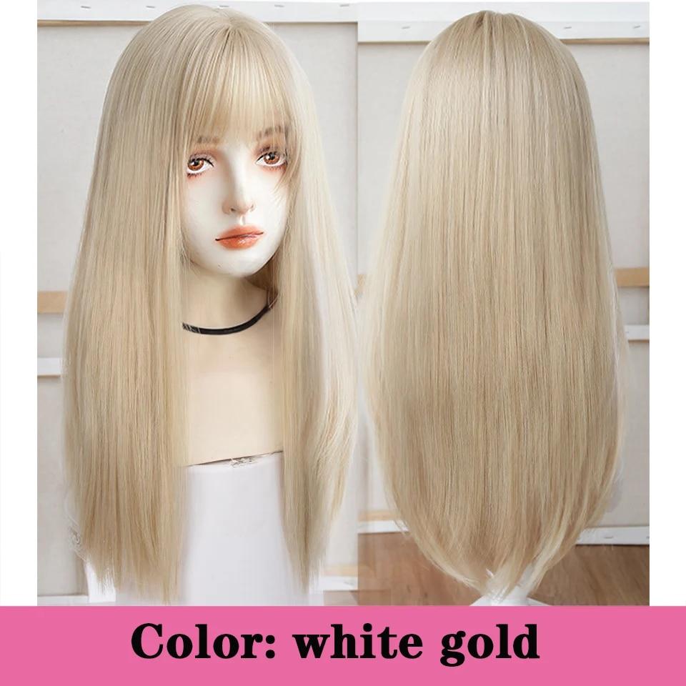 Длинный вьющийся синтетический парик с челкой по центру, темно-коричневый парик из натуральных вьющихся волос, женский парик для косплея, парик из термостойкого волокна