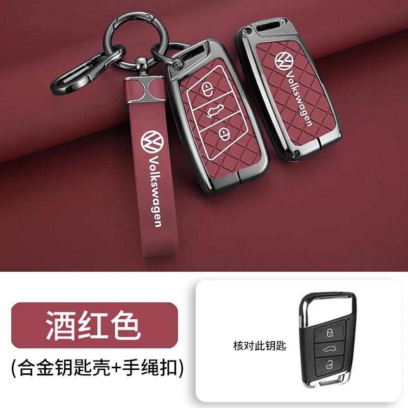Valve Stems Caps For VOLKSWAGEN VW Fashion Car Smart 3 Buttons Key Case Cover Shell Fob For VW Volkswagen Passat B8 CC Arteon Ma zq7