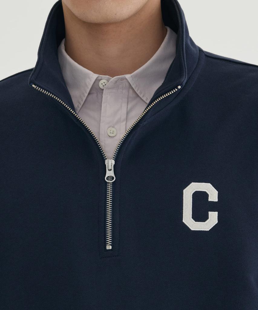 COVERNAT C-Logo Half-Zip Sweatshirt Black