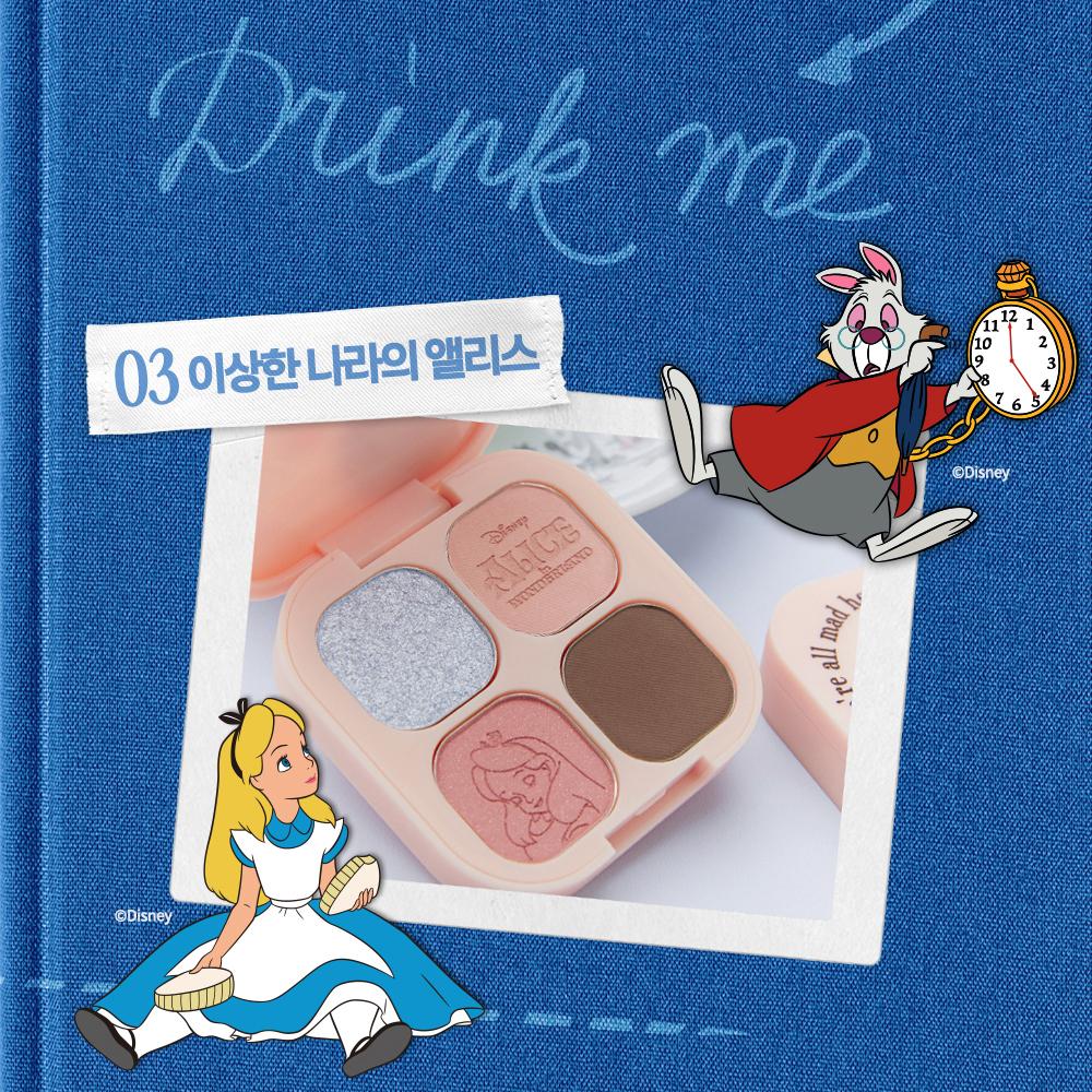 [Коллаборация с Алисой] CLIO Pro Eye Palette Cube + Glam Balm Специальный набор (03 Алиса в Стране чудес + 007 Роза-Муза)