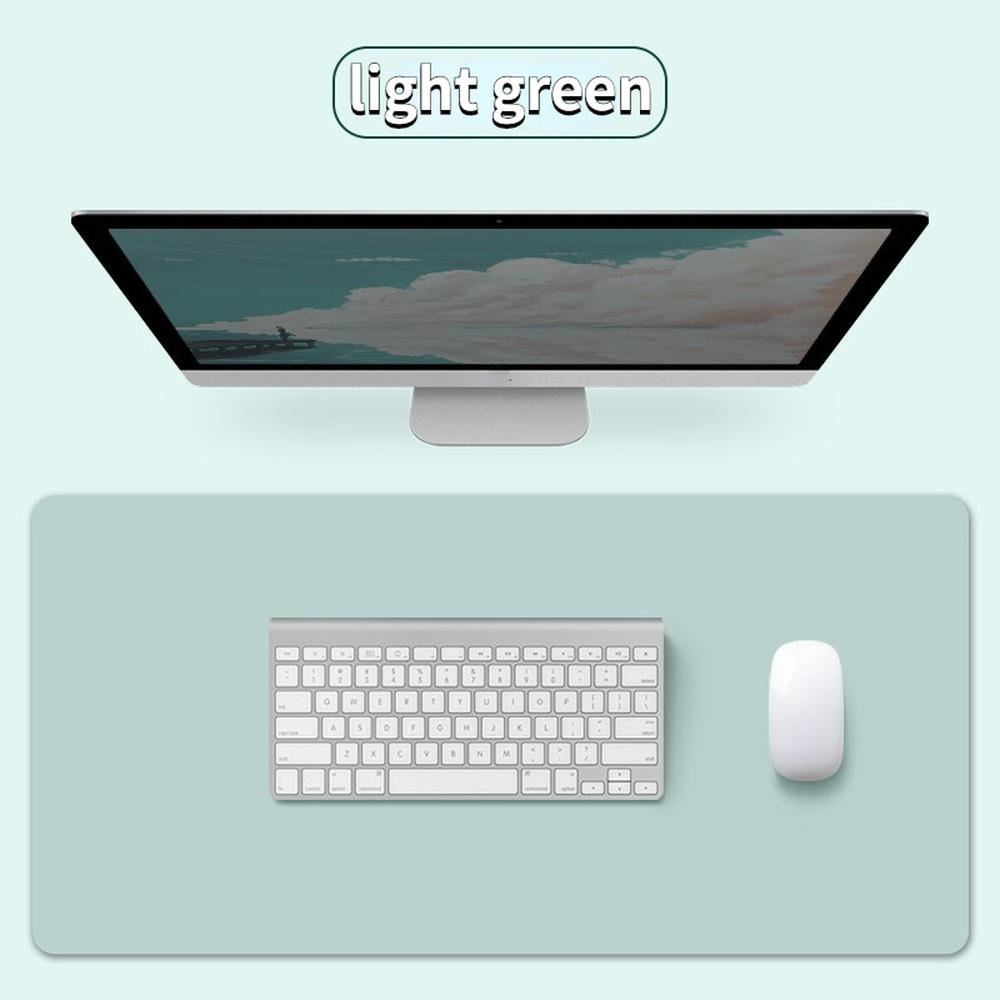 Защитный коврик для офисного стола больших размеров, водонепроницаемый коврик для мыши из искусственной кожи, настольная клавиатура, игровой коврик для мыши, аксессуары для ПК