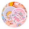 Cloth Hand Held Fan Cartoon Round Fan Portable Folding Group Fan