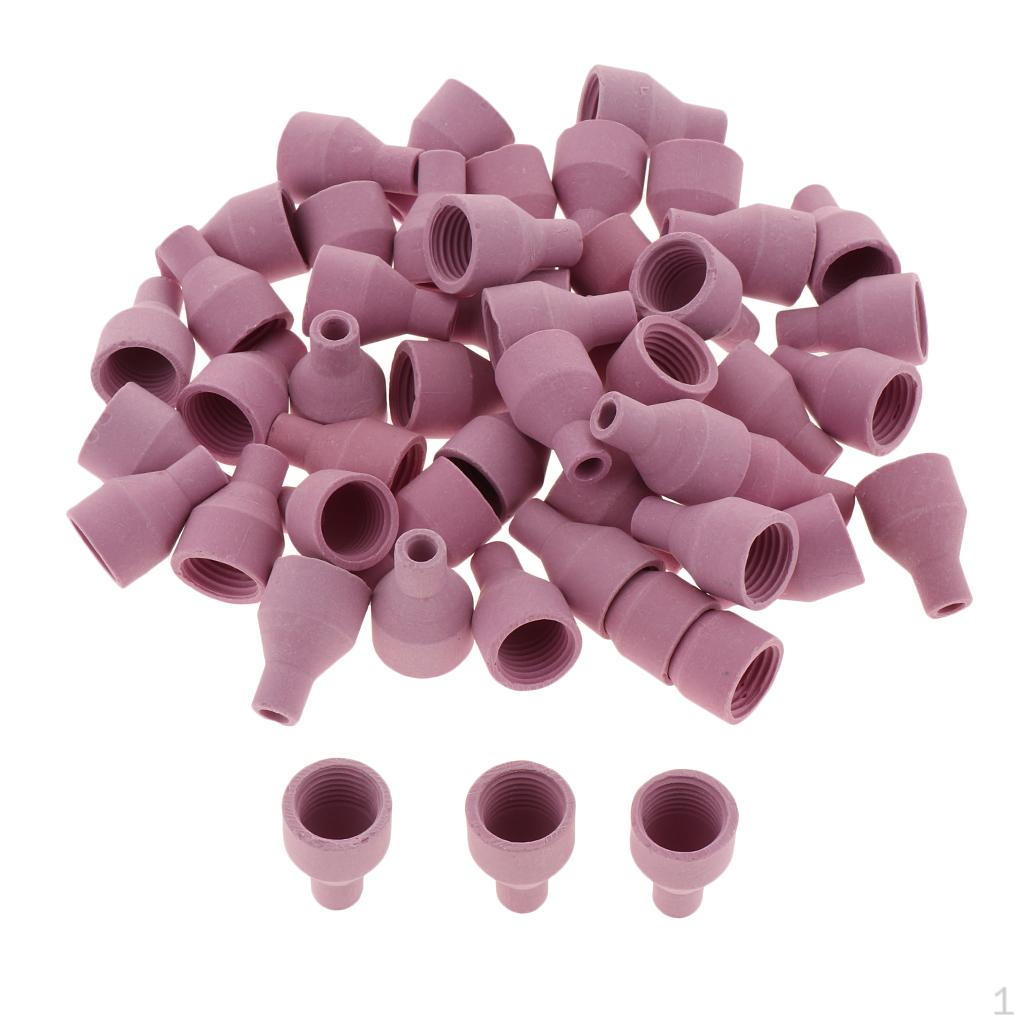 50 Welding Torch Gas Lens Parts Kit For Ceramic Nozzle Glass