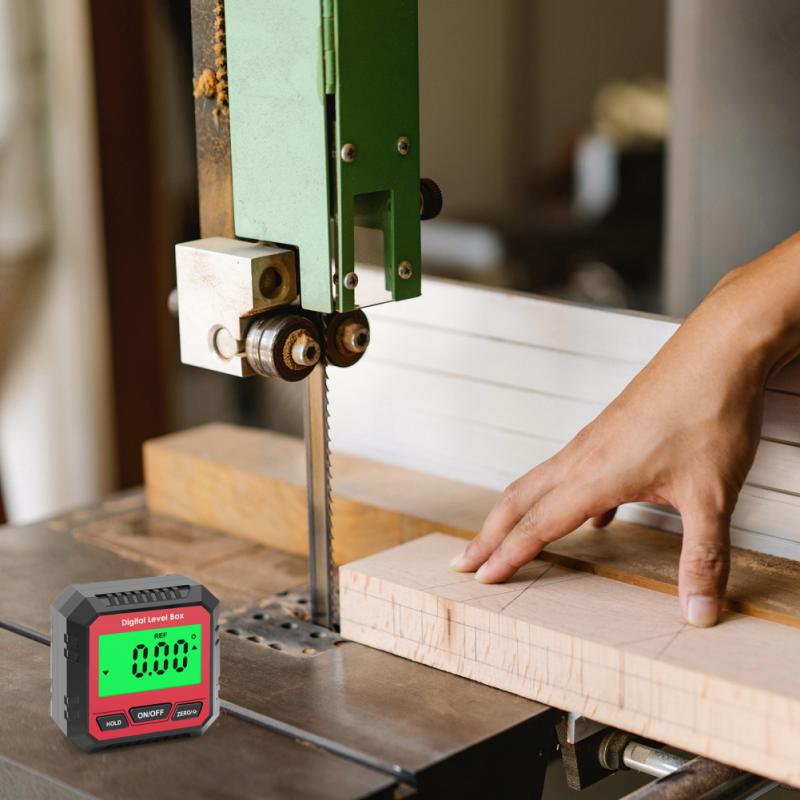 Digital Level Box Protractor Angle Finder 90 Degree Level Gauge Bevel Gauge Inclinometer with Magnetic Based Backlight