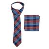 Mens Tie Set Classic Lattice Exquisite Texture Wear Resistant Men"s Neckties with Handkerchief for