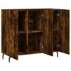 vidaXL Sideboard Räuchereiche 90x34x80 cm Holzwerkstoff