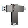 Металлический USB-накопитель ThinkPlus Lenovo с двумя интерфейсами USB 3.2 Type-C