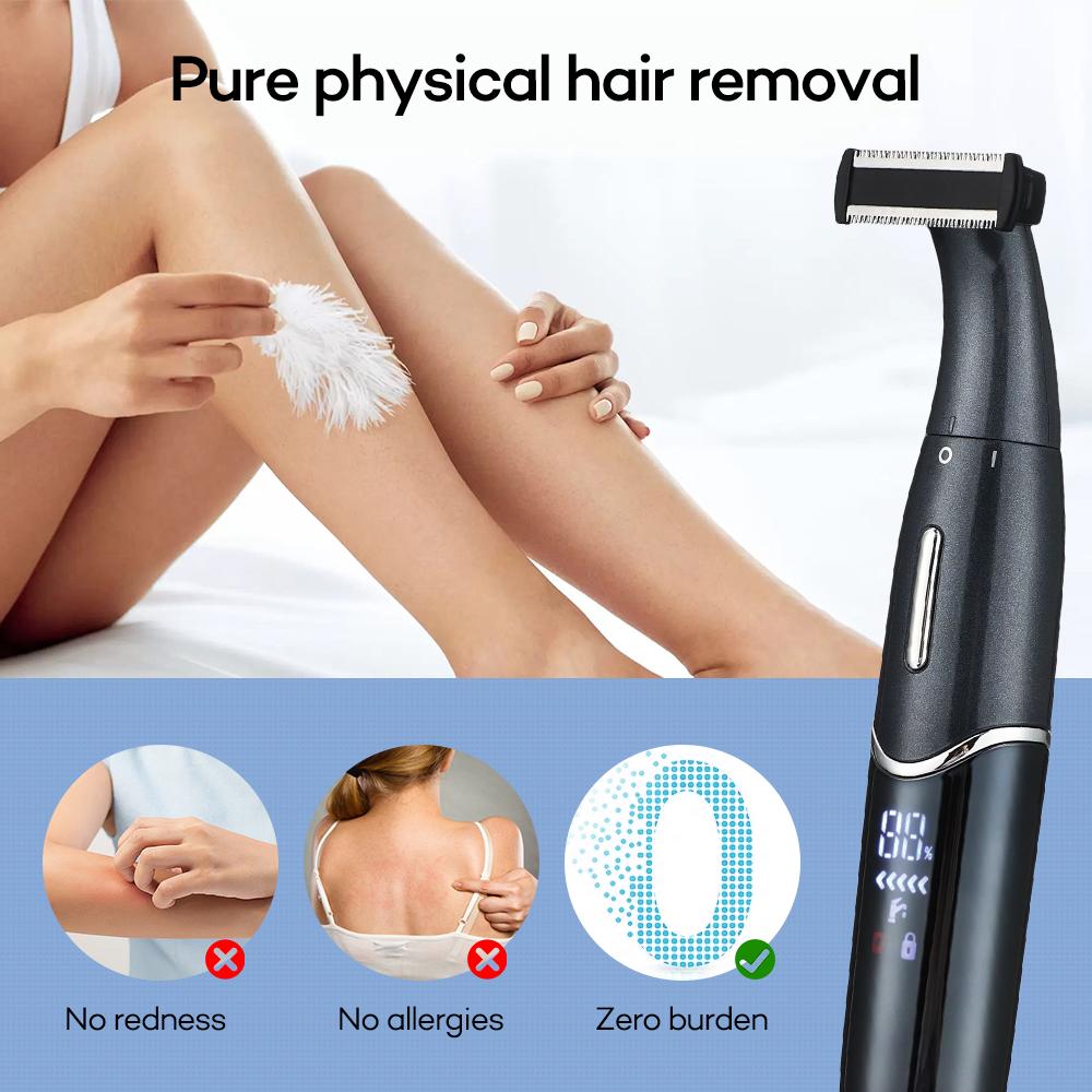 4 In 1 Electric Shaver for Men Women Bikini Armpit Epilator Lady Eyebrow Hair Trimmer Beard Razor Portable Painless