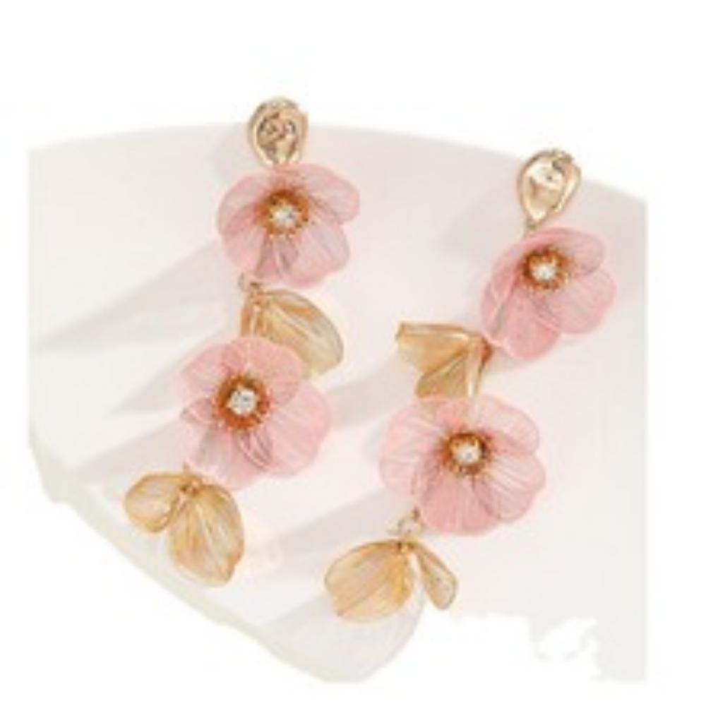 Европейская и американская мода серьги-цветы ручной работы в виде рыбьего хвоста