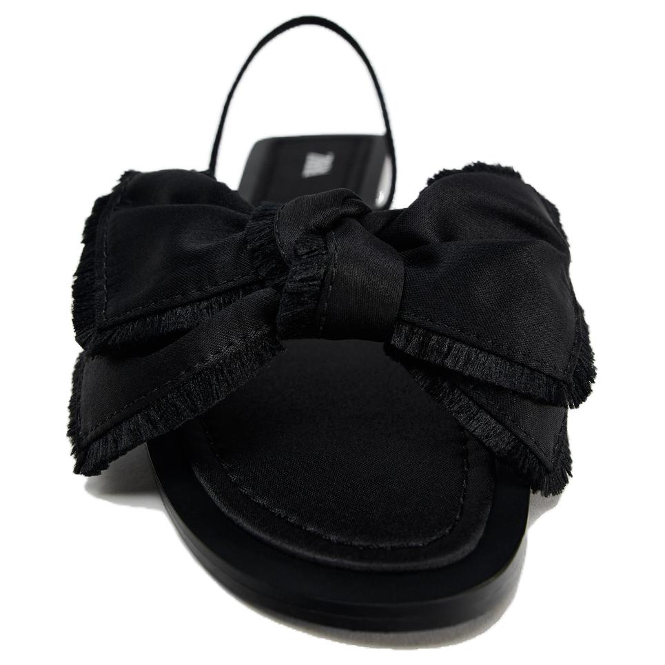 Zara Casual Flat One Strap Sandals Women Sandals Black 12607410800