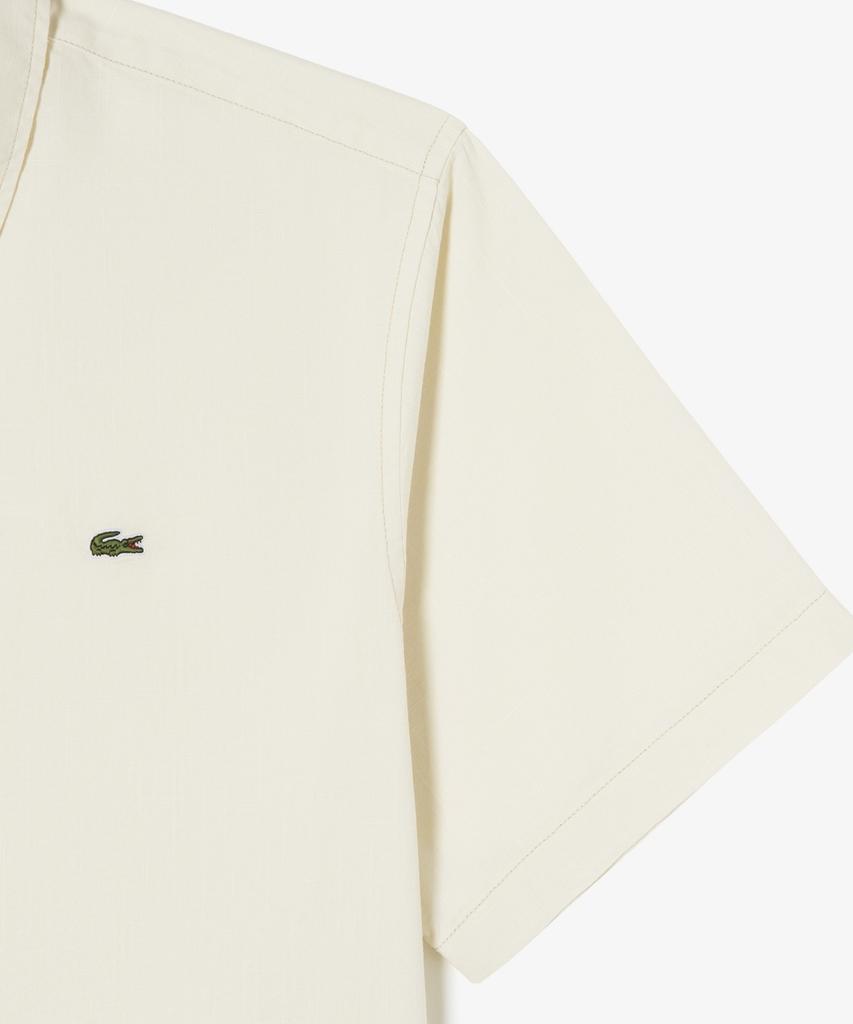 LACOSTE Men'S Chambray Short Sleeve Shirt Ch359E-56G 056