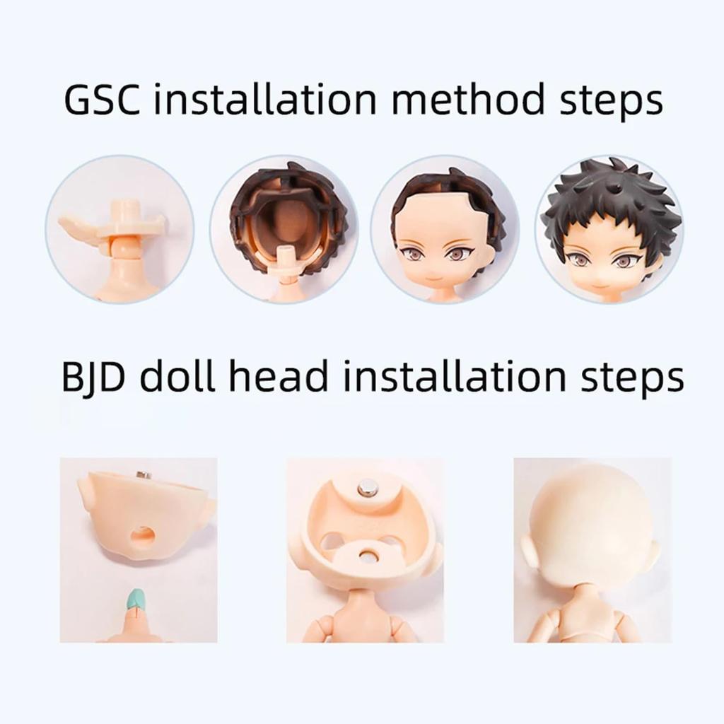 YMY OB11 9,6 см Кукольное тело Нормальный размер GSC BJD Кукольное тело Подвижное кукольное тело Модель Экшн-фигурка Подарок на Новый год День рождения для мальчиков и девочек (Молочно-белый)