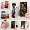 Чехол для Tecno Pop 6 Pro BE8 Крутая Сова Дракон Расписной Чехол Мягкий ТПУ Матовый Чехол для Телефона Для Tecno Pop 6 Go Pop6 Pro Задняя Крышка Чехлы
