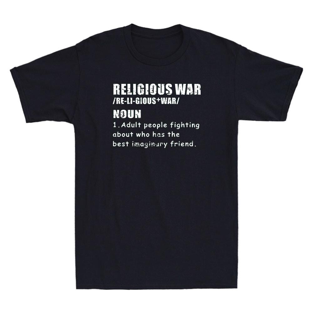 Religious War Definition Anti Religious Activist Funny Quote Retro Unisexs Tshirt