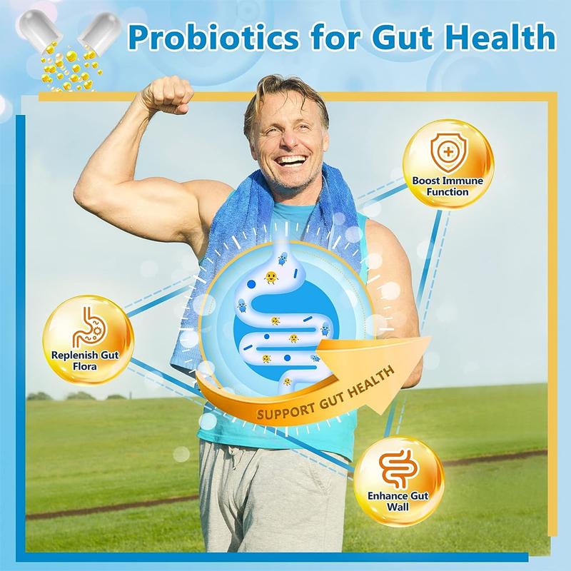 Digestive Enzyme And Probiotic Dietary Supplement, 120 Capsules Per Bottle