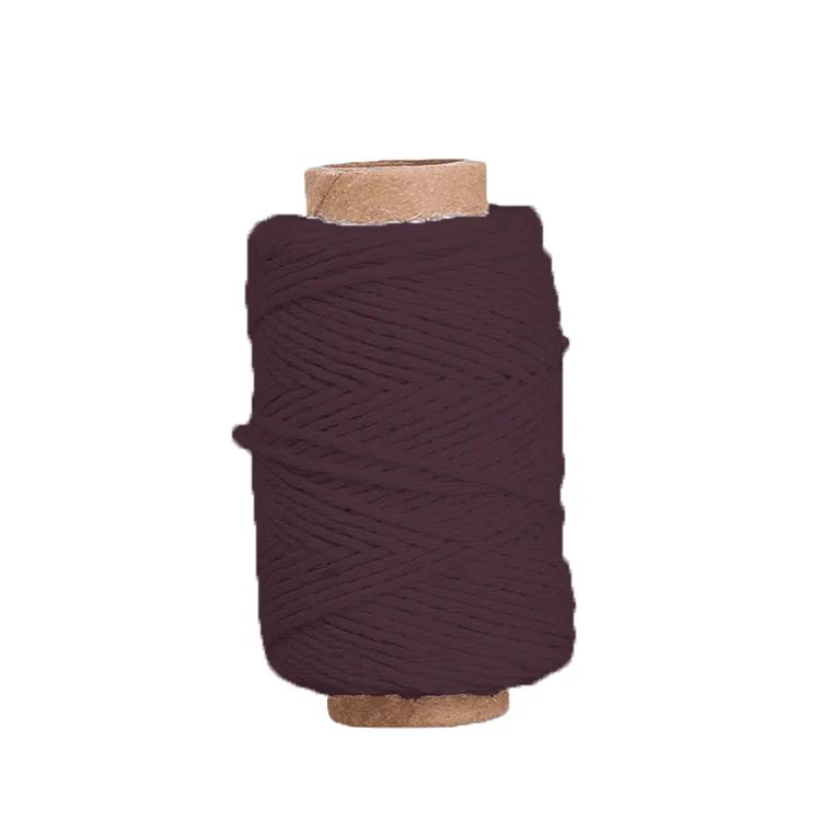 Хлопковый макраме шнур веревка богема свадьба ремесла DIY шпагат нить нить ручная работа шитье дом настенные подвески декор для вечеринки