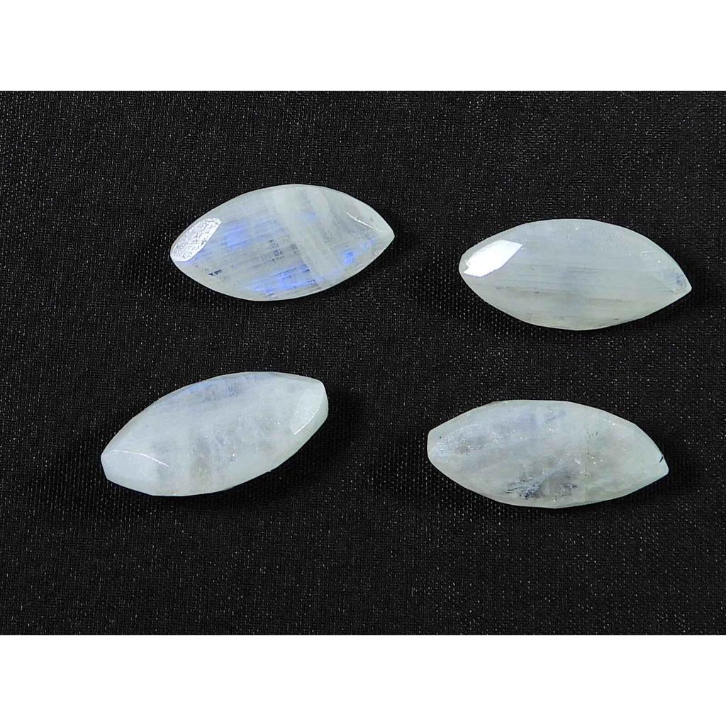 9X18MM натуральный радужный лунный камень маркиз ограненный россыпью драгоценный камень 4 шт лот RML-981