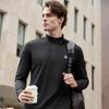 Fila Фитнес Минималистичный Повседневный Однотонный Спортивная Тренировка Удобная Футболка с Длинным Рукавом Мужские Топы A11M611205FBK