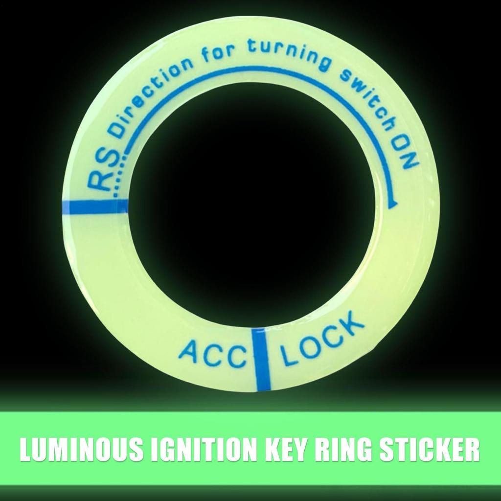 Car Keyhole Sticker,luminous Switch Cover Sticker,durable and Non-fading,great Car Decoration,perfect Match for Your Car