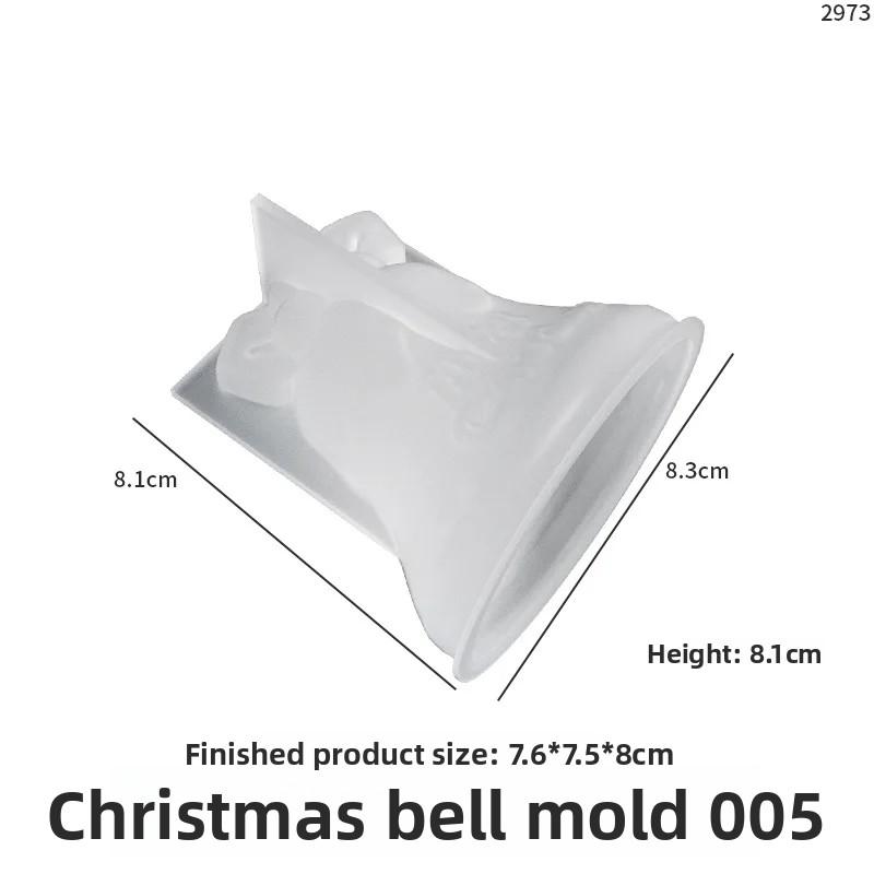 DIY Christmas Snowman Boots Socks Reindeer Bells Crystal Dropper Hanging Decor Table Candles 3D Silicone Mold