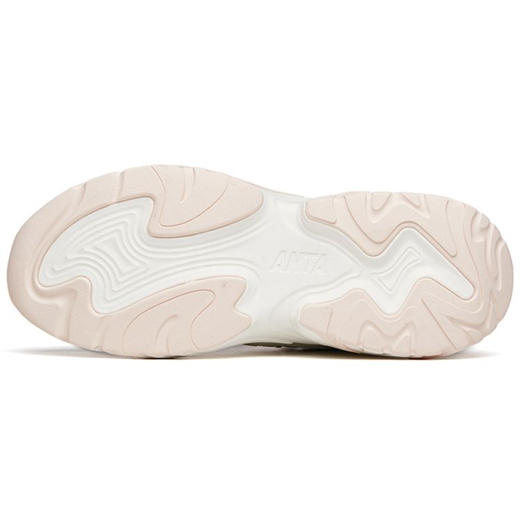 Anta Bunny 4.0 Comfortable Sports Casual Low-Top Running Shoes Women Sneaker White Pink 122218885-1