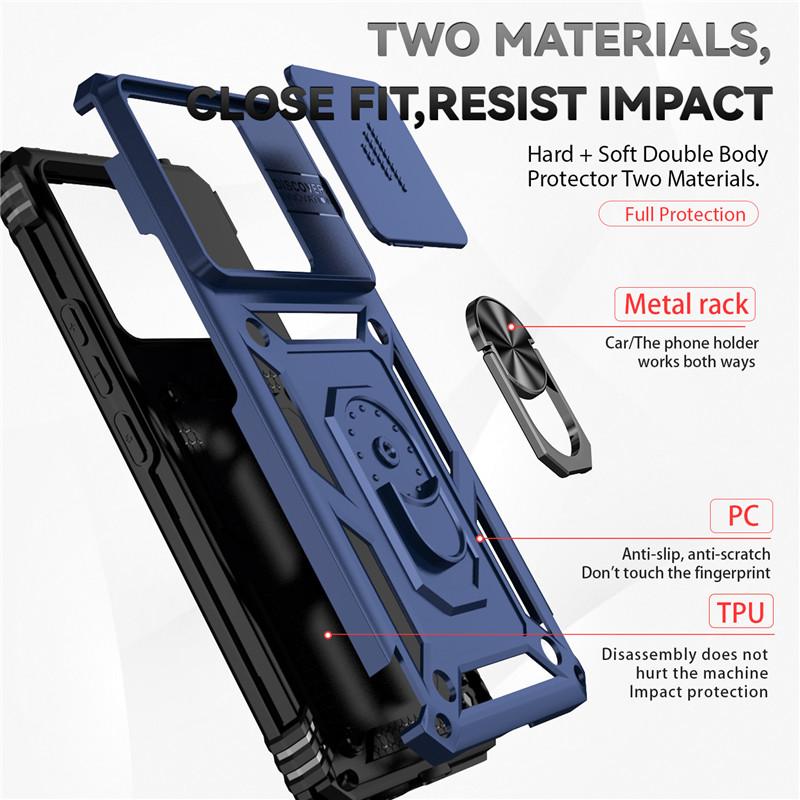 Для Xiaomi Redmi Note 13 Pro 5G чехол слайдер камера защитный чехол для Redmi Note13 Note 13Pro 5G магнитный держатель кольцо крышка