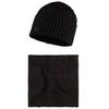 BUFF Gift Pack Set Beanie and Neckwarmer, Unisex Black Cap