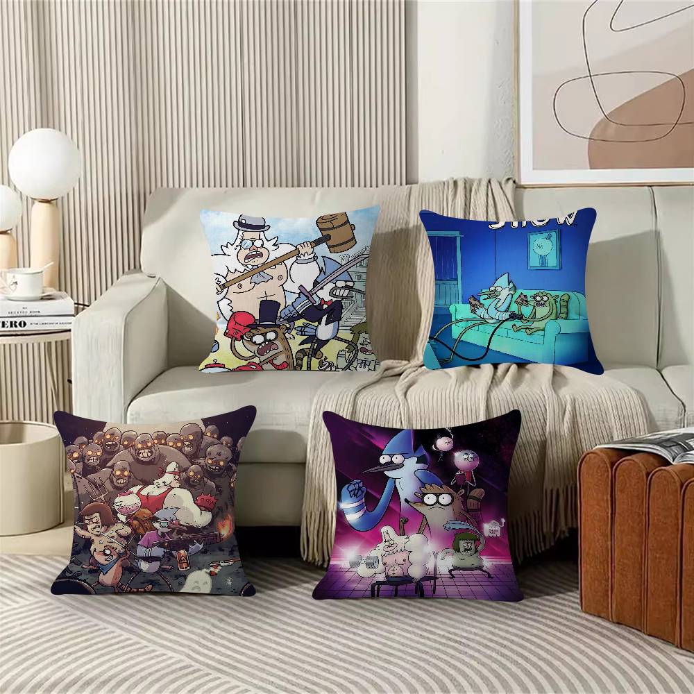 pc Regular Show Pillow Anime Pillow Sofa Bed Head Pillow Cover Cushion Cover Fashion